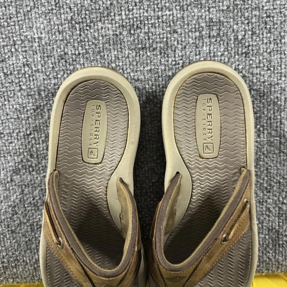 Sperry Top-Sider Sandals Mens Size 7 Leather Thong Flip Flop Comfort Slip On